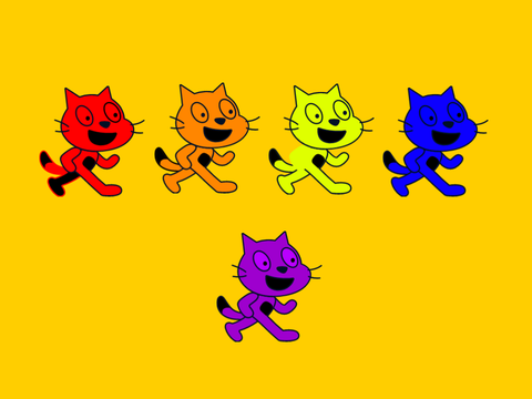 Rainbow cats