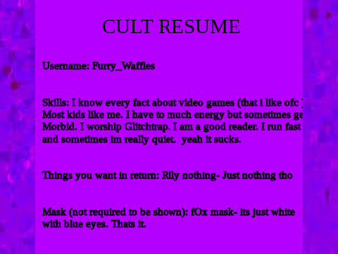 Cult Resume remix