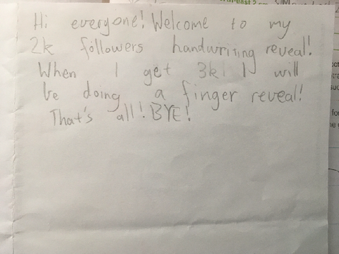 2k handwriting reveal...