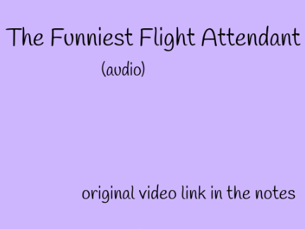 THE FUNNIEST FLIGHT ATTENDANT - COMEDY