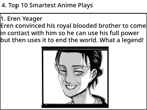 Top 7 Top 10 Anime Lists