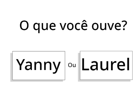 Yanny ou Laurel? O que você ouve?