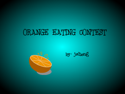 Orange Eating Contest [Gobolympics]