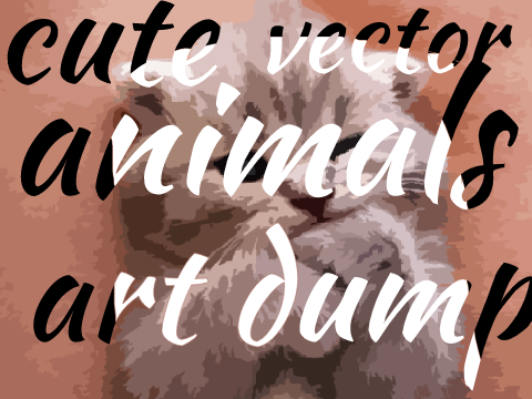 cute animal art dump
