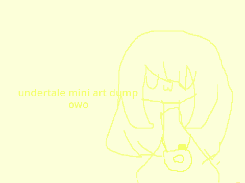 undertale mini art dump owo