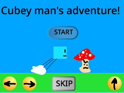 Cubey man's adventure 