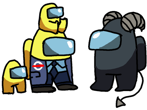 Among Us bday sketches