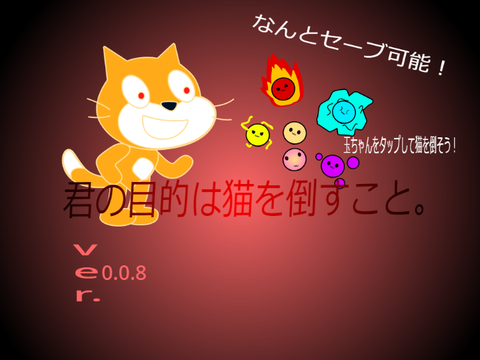 君の目的は猫を倒すこと。サムネ作ってみた
