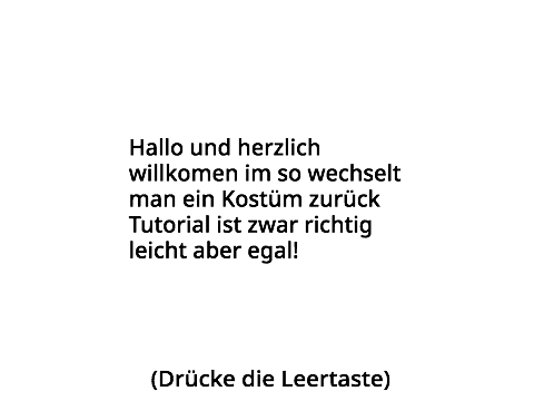 Kostüm zurück Tutorial