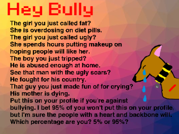 Help Stop Bullying. Remix this.