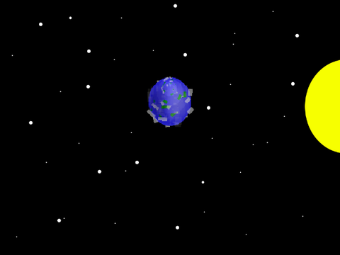 3D earth (interactable)