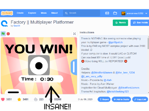 FACTORY PLATFORMER RECORD!!