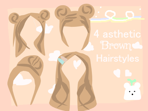  ⋆ 4 Aesthetic Hairstyles ⋆ -
