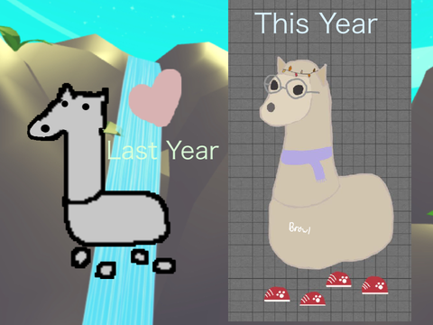 Scruffy the llama 