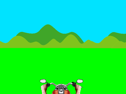 Motorcycle forest chase