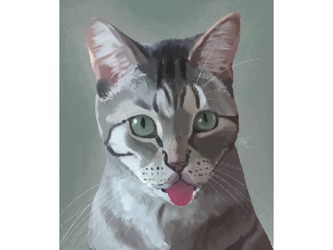 kitty painting <3