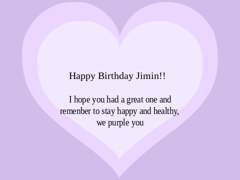 Happy Birthday Jiminie!