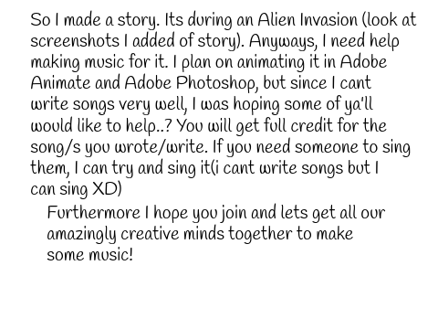 TO ALL SONGWRITERS/MUSICIANS!!