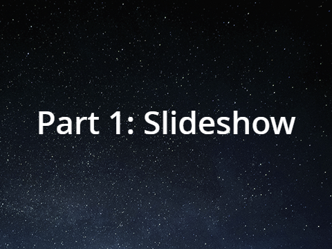 Earth, Sun, and Moon Slideshow