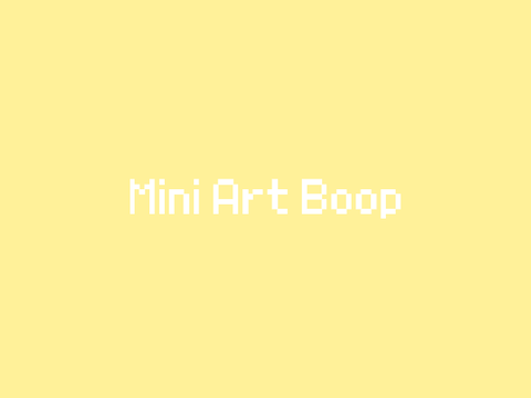 ♡ mini art boop ♡