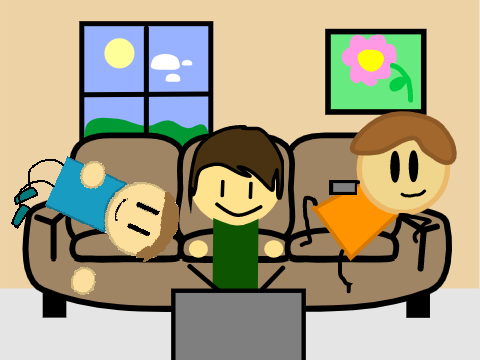 Add Yourself Watching TV remix