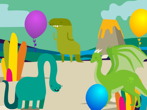 School Project Happy Birthday Dino 