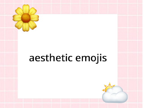 ✨☁️ aesthetic emojis ☁️✨