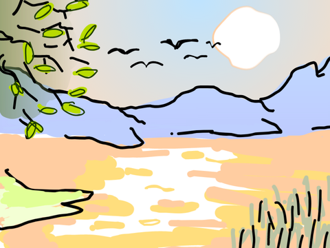 Sunset-Animated art