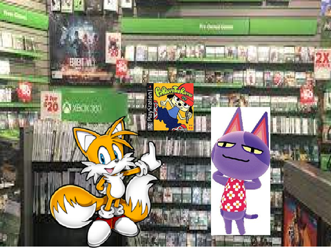 tails goes to retro store E1 S3