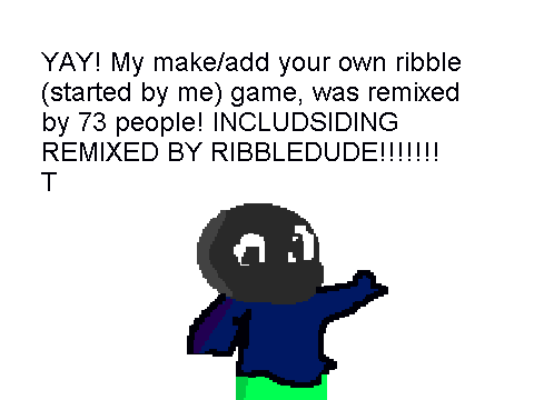 Celebration for my Make/Add your own ribble success