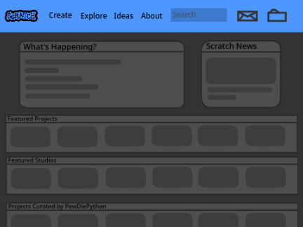 Scratch Dark Mode Template