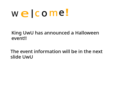 King UwU Halloween event
