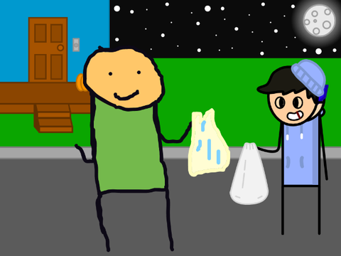 Add Yourself Trick or Treating! remix