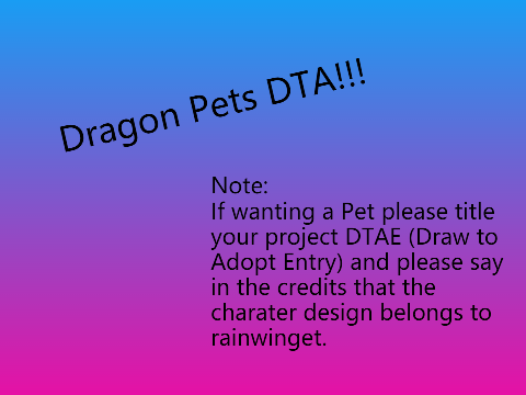 || Dragon Pets DTA || 