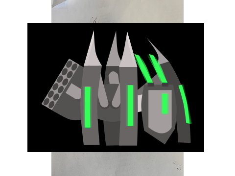 I tried to vector it but its got a rocket launcher