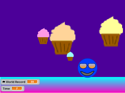 Avoid the Falling Cupcakes