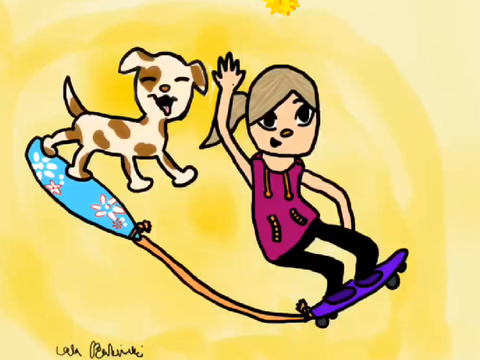 Let's ride! ~-~ Lola's drawing