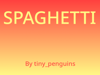 Spaghetti