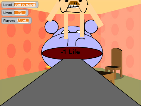 Add yourself being eaten by a...hippo? AI!