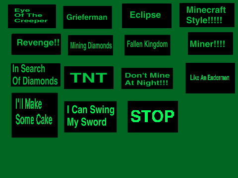 MINECRAFT POP SONGS!