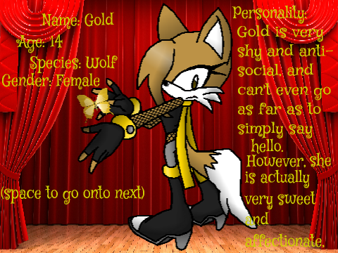 Miss Mobius 2015 - Gold the Wolf Entry!