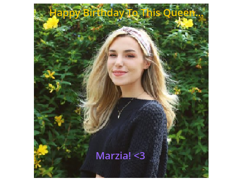 Happy b-day Marzia