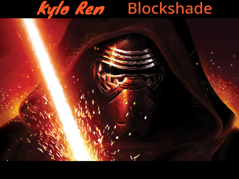 Kylo Ren Blockshade