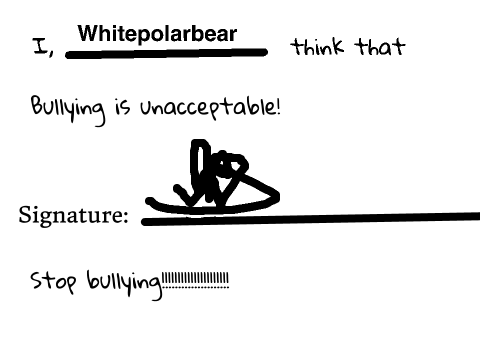 STOP BULLYING!!!!!!!!!!!!!!!!!!!!!