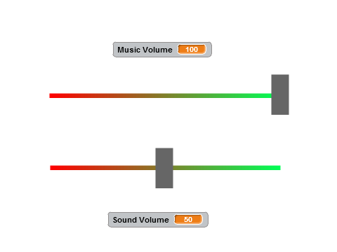 Sound Volume Options Example