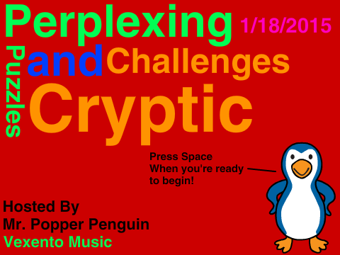 Perplexing Puzzles and Cryptic Challenges