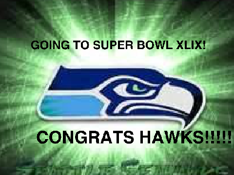 SEAHAWKS WIN NFC! CONGRATS RUSSLE!