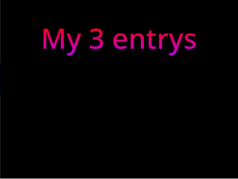 My entry