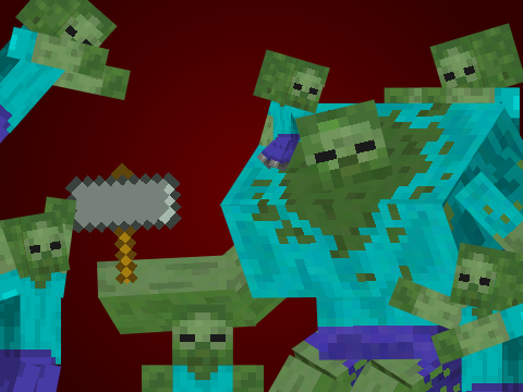 Mutant Zombie sprite w/ attack animations