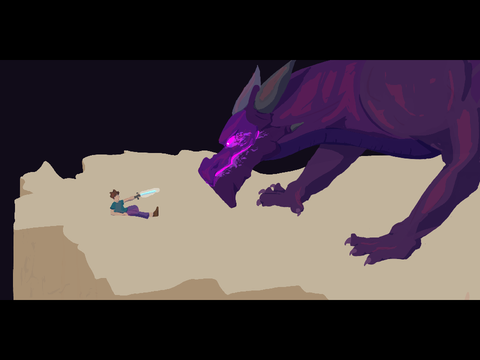 Ender dragon (trash background)